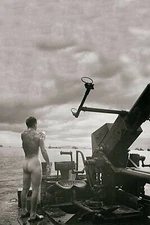 military gunner WW2 Photo Glossy 4*6 in δ019