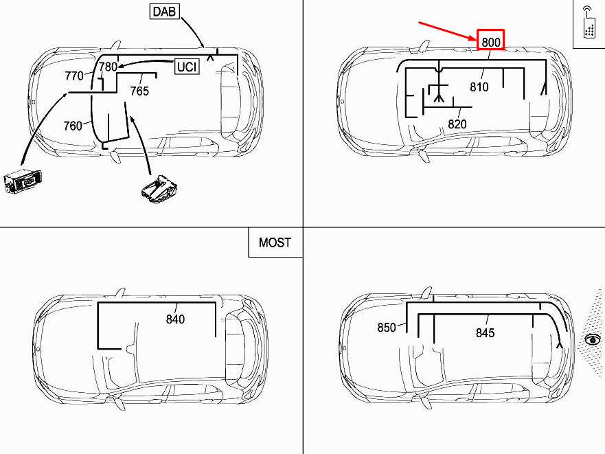 CÂBLE DE TÉLÉPHONE MERCEDES-BENZ GLA X156 A1565406806
