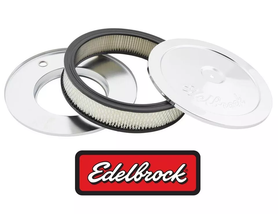 Limpiador de filtro de aire Edelbrock 1208 Pro-Flo 10" diámetro 2" respirador Foto 3 de 3