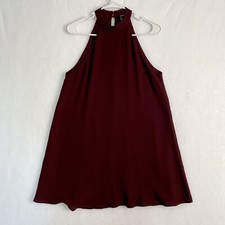 Forever 21 Women’s Sleeveless Around The Neck Cape Style Babydoll Dress Sz S