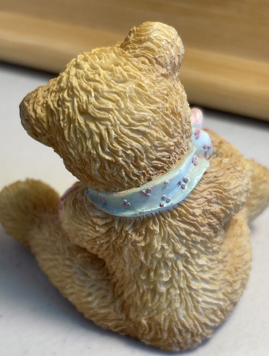 Cherished Teddies Figurine - Bear & Cat - 1992- 4D5/913