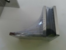 shower door wall mount clamps set of 2 chrome    NEW  for heavy glass