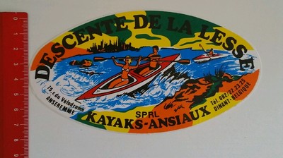 Aufkleber/Sticker: Descente De La Lesse Kayaks Ansiaux (23051647)