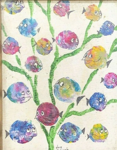 Don Marsh Children's Illustration Artist Del Mar, CA 1979-1981 Painting Set of 4 - Picture 2 of 10