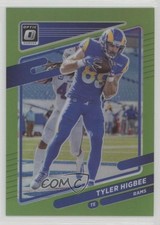 2021 Panini Donruss Optic Lime Green Prizm 18/35 Tyler Higbee #184 2o0