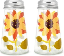 Grant Howard 39013 Hand Painted Tapered Salt and Pepper Shaker Set, Yellow 