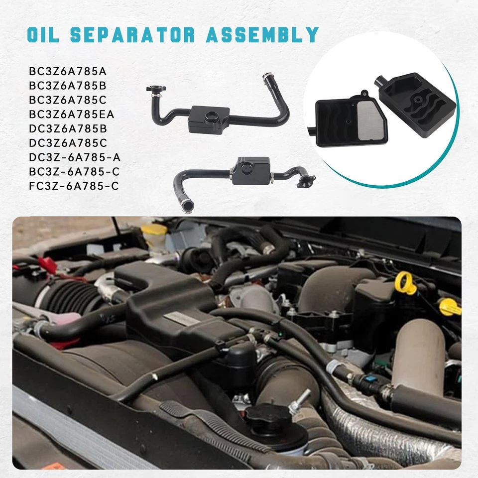 Oil Separator Assembly for Ford F250 F350 F450 F550 6.7L Powerstroke 2011-2025 - Imagem 3 de 4
