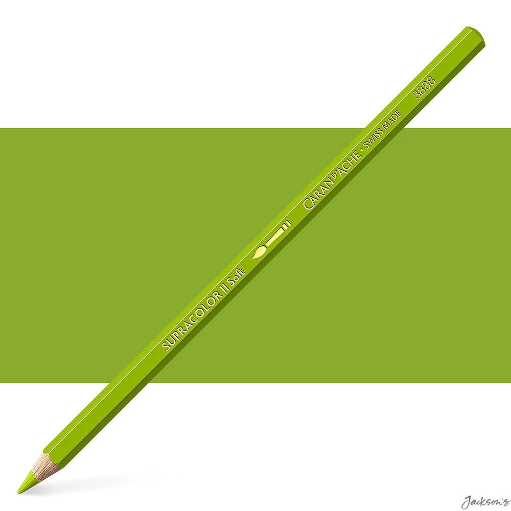 Caran d'Ache Supracolor Soft Watersoluble Colour Pencil Cedar 3.8mm Khaki Green