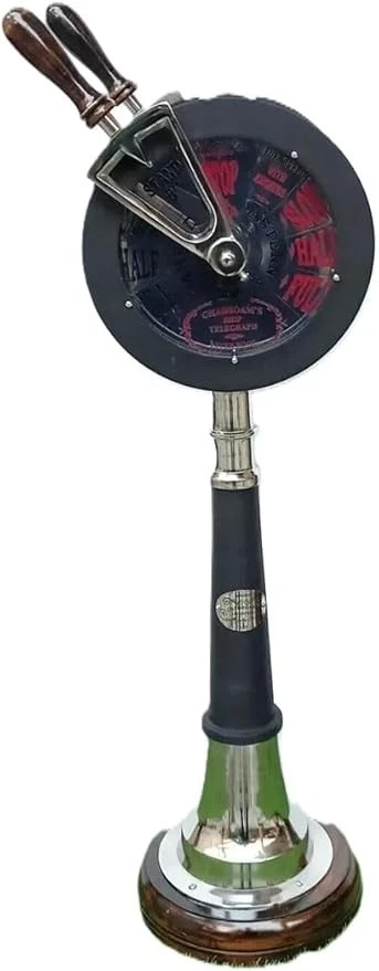 Antigo telégrafo de pedido de motor de navio de latão, decoração marítima náutica de 42 polegadas - Imagem 4 de 4