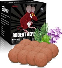 NEW Mouse Rodent Repellent Peppermint Oil Moth Balls Rodents Rats Squirrel Mice
