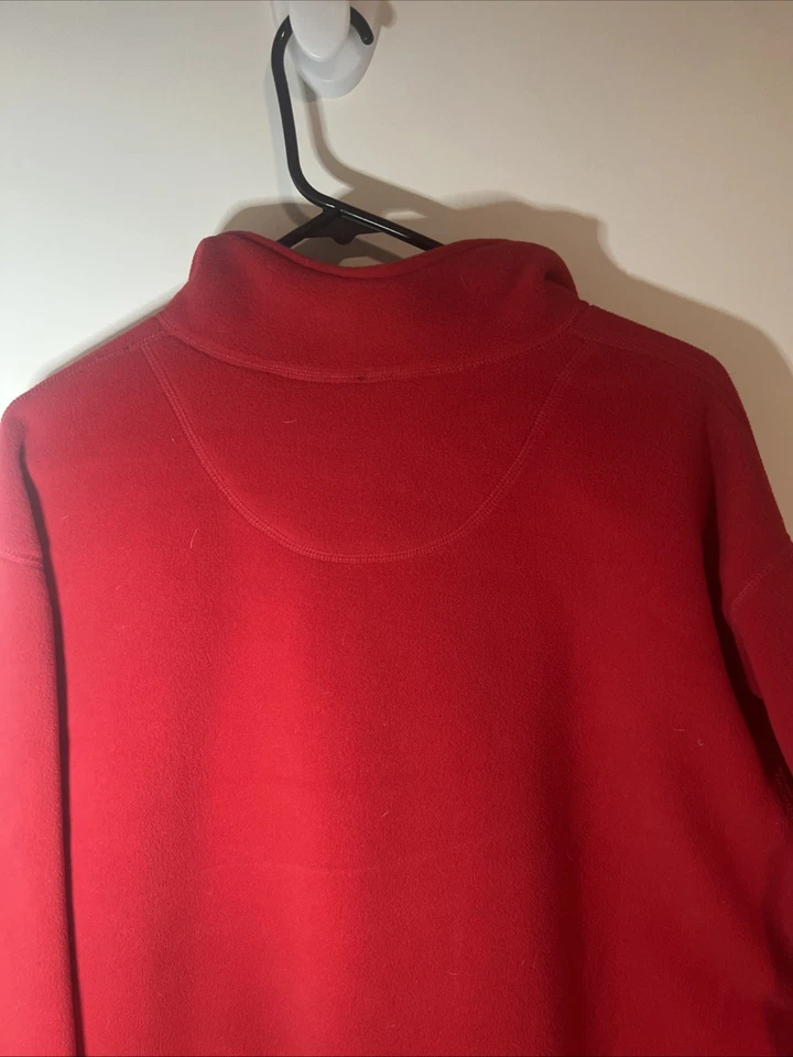 Polo Sport Ralph Lauren 1/4 Cremallera Manga Larga Polar Sudadera Para Hombre Talla L Roja Foto 4 de 4