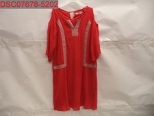 White Mark Women's Size XL Red Bohemian Style Dress 863-04