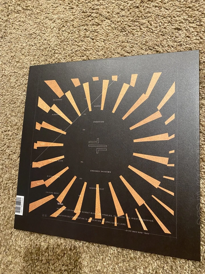 Thrice AUTOGRAPHED Horizons West Opaque Maroon Vinyl LP  - Image 4 of 4