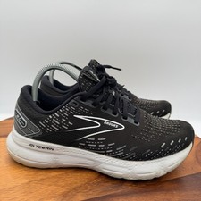 Brooks Glycerin 20 Shoes Mens 8 Black Mesh Running Athletic Sneakers