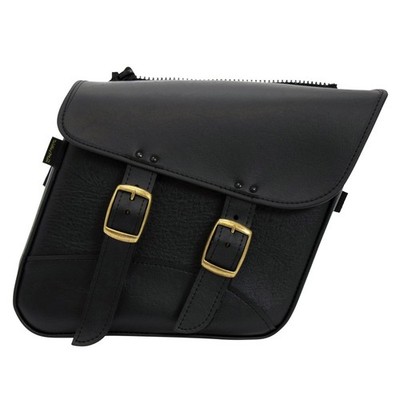 Willie & Max Brass Monkey Compact Slant Saddlebag Set for Motorcycles