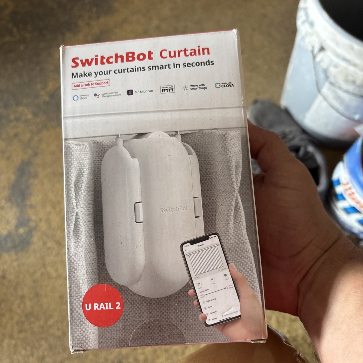 SwitchBot Curtain U RAIL 2 Smart Electric Motor Wireless App/Auto