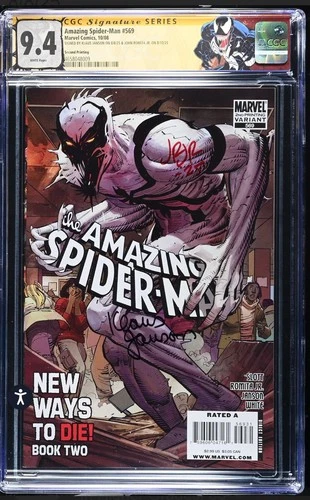 Marvel Comics The Amazing Spider-Man #569 CGC 9.4 SS 2X Janson Romita 2nd Print