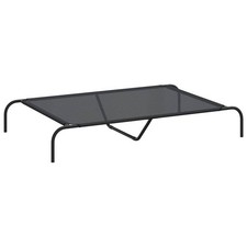 Stylish Elevated Dog Bed in Gray and Black, Multiple Sizes and Materials vidaXL