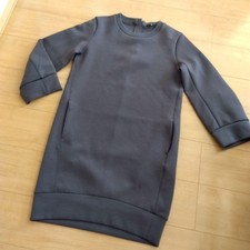 Uniqlo +J One Piece Dress Gray S Stretch Casual Unused