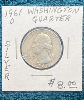 STORAGE UNIT FIND 1961 D Washington Quarter Silver