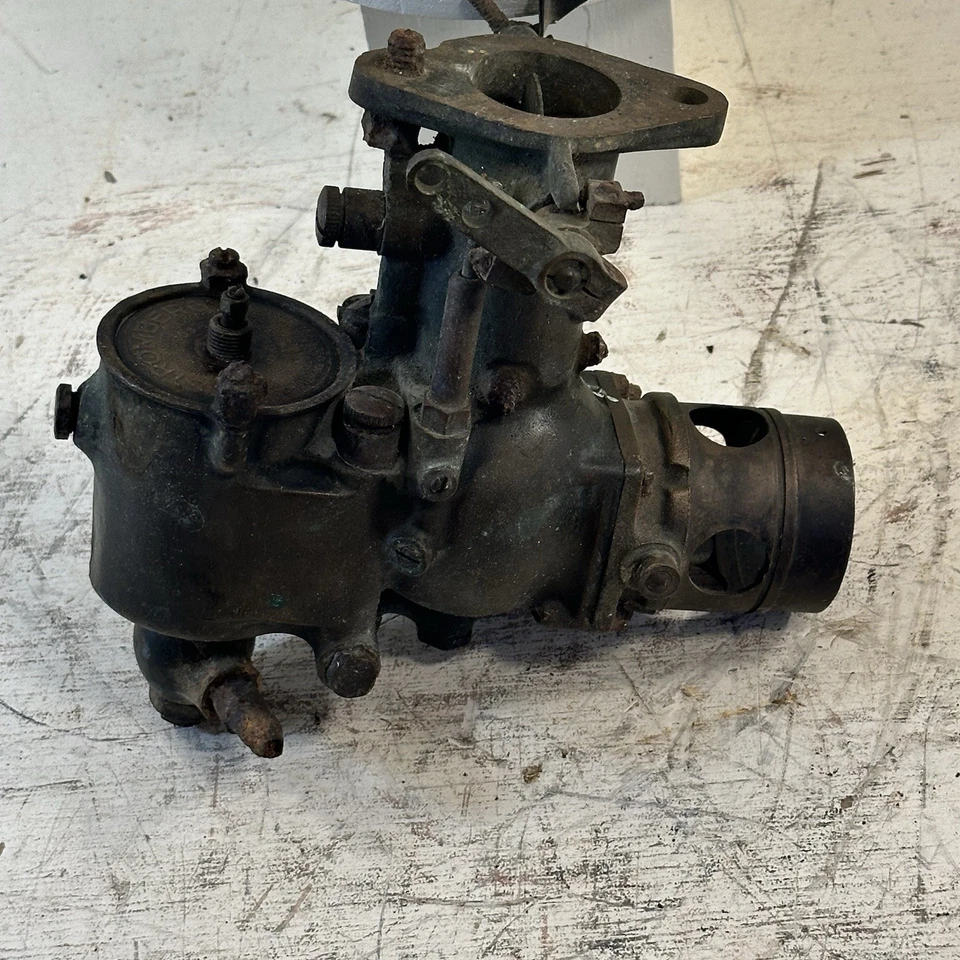 Carburador antiguo Stromberg de latón Updraft serie 0-2 1920-1930 # 2316252 Foto 2 de 4