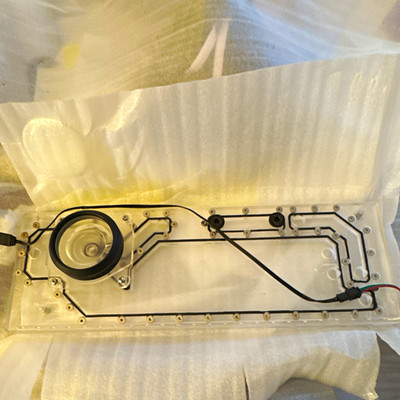 Clear Computer Water Cooling Block Component Transparent Cooling Block Assembly
