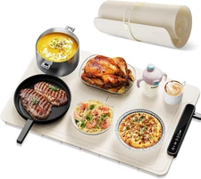 Electric Warming Tray - Foldable Food Warmer for Parties Features 3 Modes & Fast