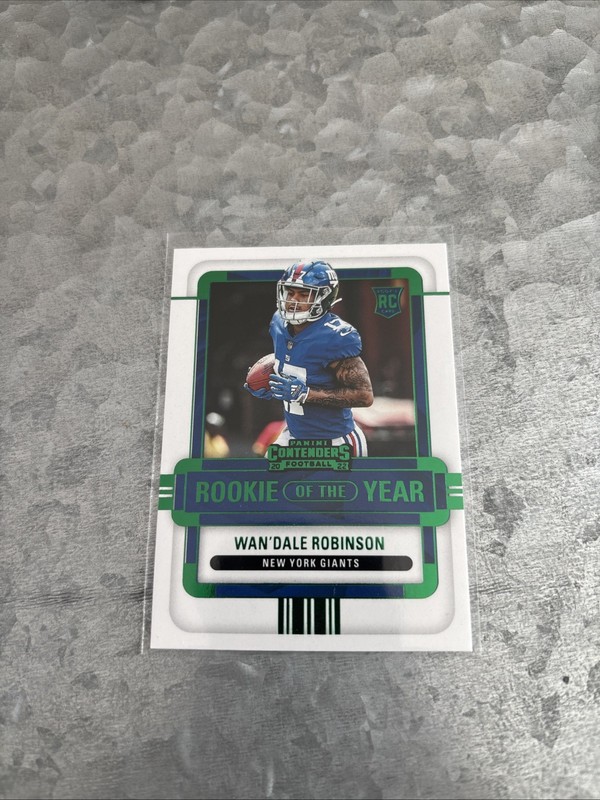 2022 Contenders - Rookie of the Year Wan'Dale Robinson #ROY-WDR Emerald (RC)