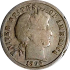 1896-S Barber Dime
