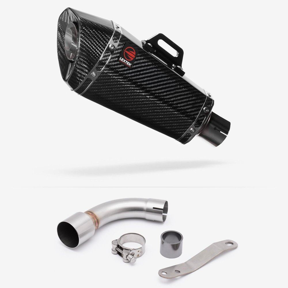 Lextek XP8C Exhaust 210mm with Link Pipe for Benelli TNT 125/135 (17-20)