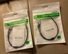 UGREEN: Premium Slim 3.5mm  Male to Dual Female MP3 Players (20cm) Part #10532