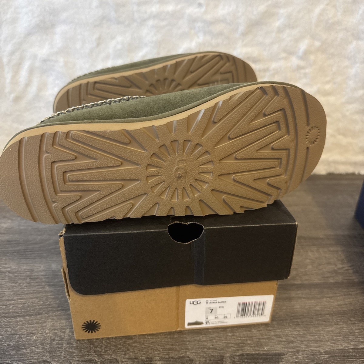 MENS UGG TASMAN BAXTER SLIPPER BURNT OLIVE MENS SIZE 7 | eBay