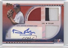 2010 Topps USA Baseball Team Relics 4/50 Dillon Maples #USAAR-DM Patch Auto 0a1