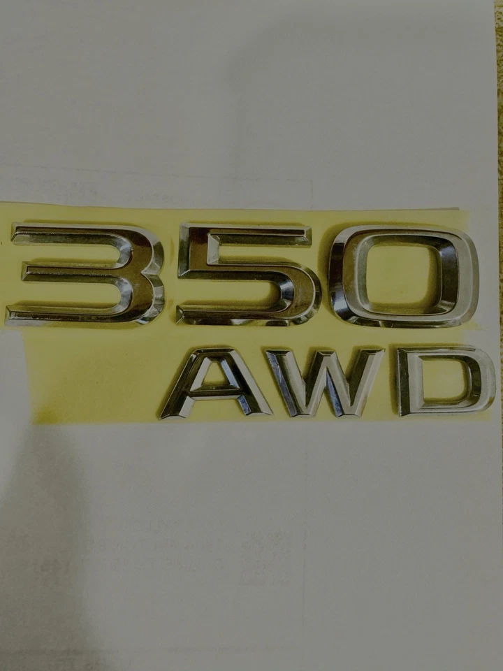 OEM Trunk Emblem Fits 2014 2015 2016 2017 2018 2019 Lexus IS350 And F Sport - Image 2 of 3