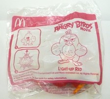 McDONALDS Movie ANGRY BIRDS LIGHT UP RED Toy Kids MINT 2016 Malaysia Sealed New
