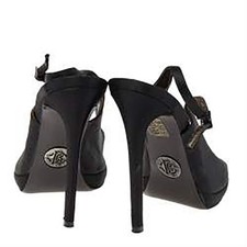 Roberto Cavalli Satin Slingback Pumps