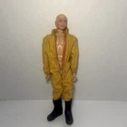 Vintage G.I. Joe Doll Orange Jumpsuit Stamped 1964 Hasbro Blonde Hair Scar Boots