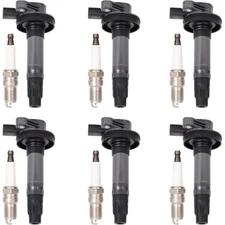 6x Ignition Coils + 6x Spark Plugs Kit for 2008-2016 Ford Taurus Edge 3.5L UF553