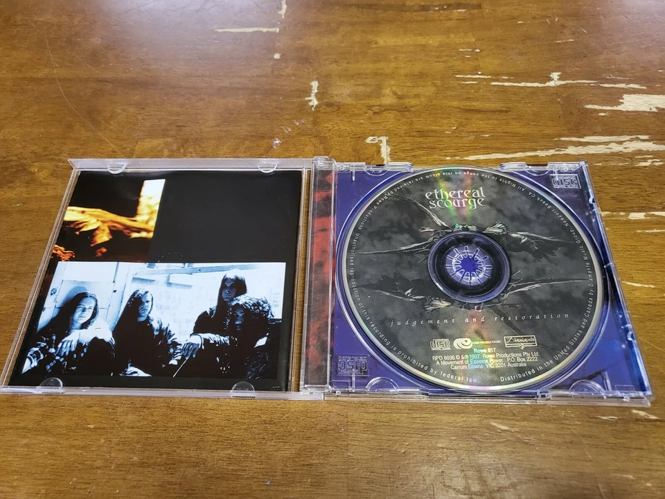 Ethereal Scourge - Judgement And Restoration 1997 CD NEW Christian Death Metal Foto 3 de 3