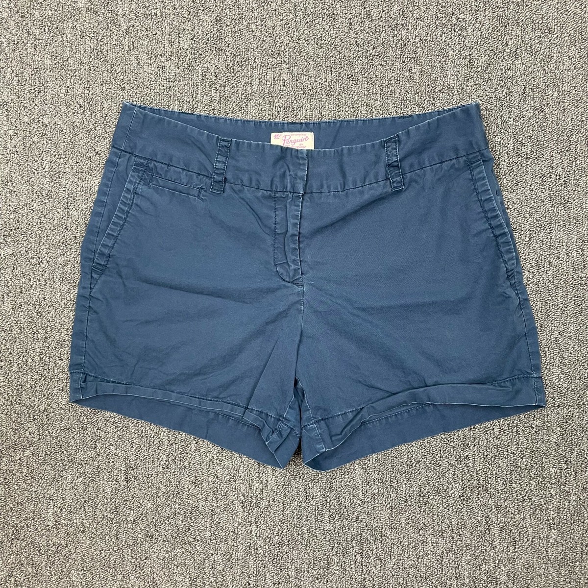 Penguin By Munsingwear Women's Size 6 Flat Front Casual Navy Blue