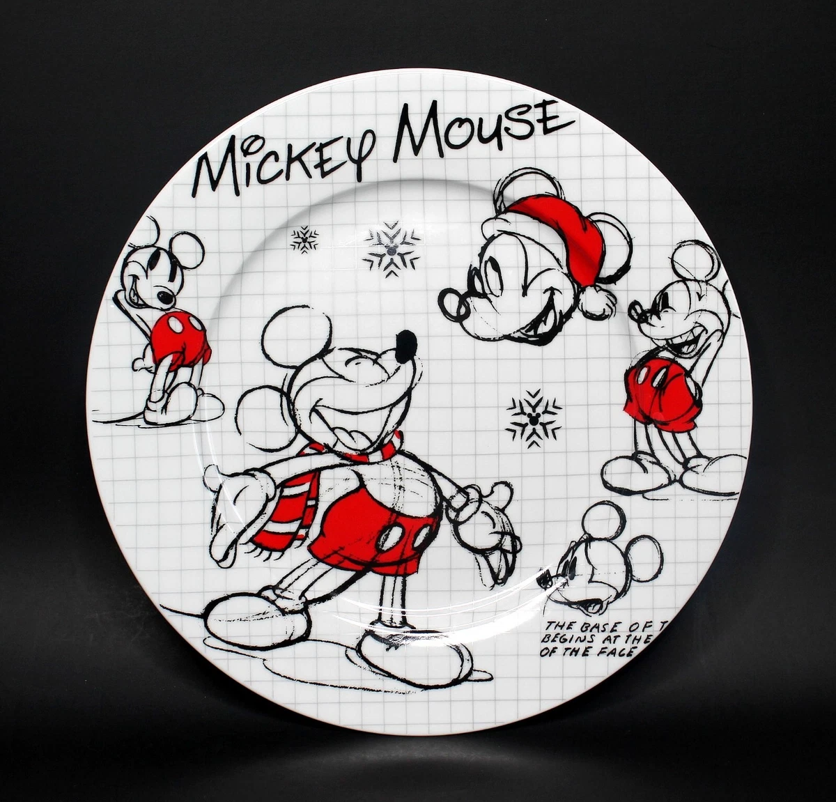 Disney White & Gray Mickey & Minnie Mouse 5-Piece Ceramic