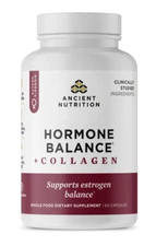 Ancient Nutrition Hair Growth + Collagen Supplement 60 Caps Visibly Thicker Hair