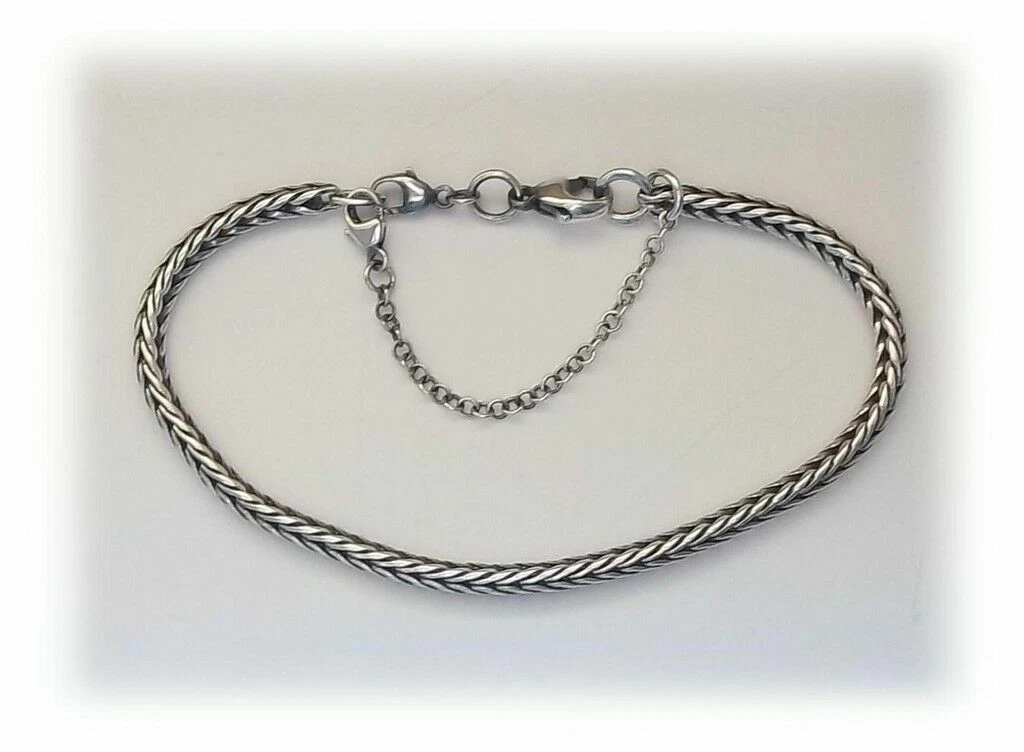 Silver safety sale chain for bracelet