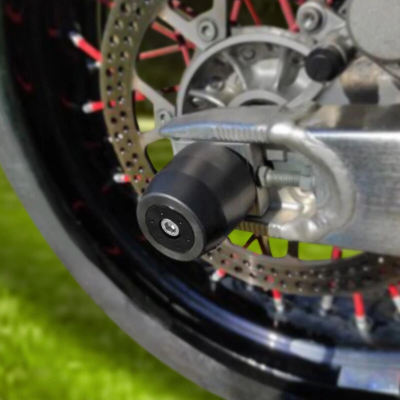 Deslizadores de horquilla de eje de rueda delantera trasera aptos para Suzuki DRZ400SM 2000-2023 Foto 3 de 4