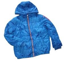Tommy Hilfiger Boys' Classic Logo Puffer Jacket Blue Size 5