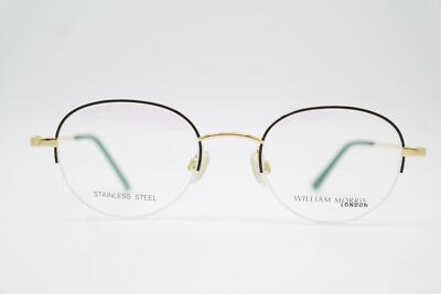 Brille WILLIAM MORRIS LONDON 9590 Gold Schwarz Halbrand Brillengestell Neu