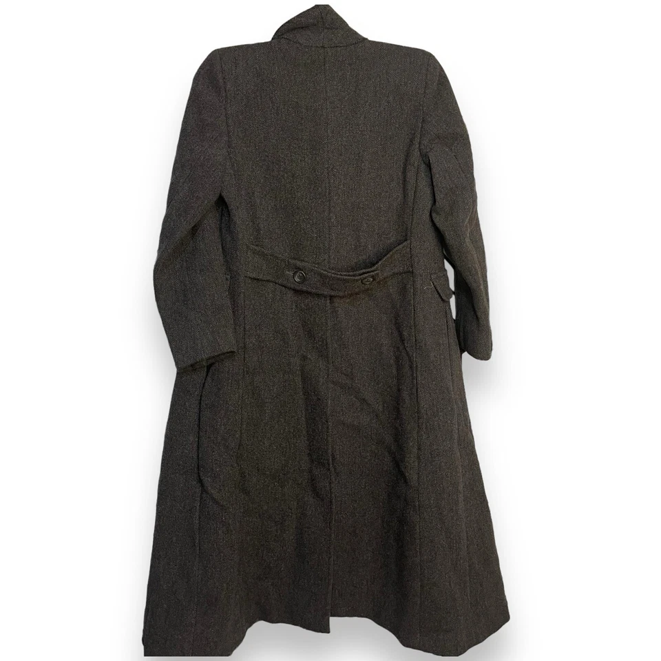 Gabardina Brooks Brothers para mujer gris medio bolsillos forrados vintage negocios Foto 4 de 4