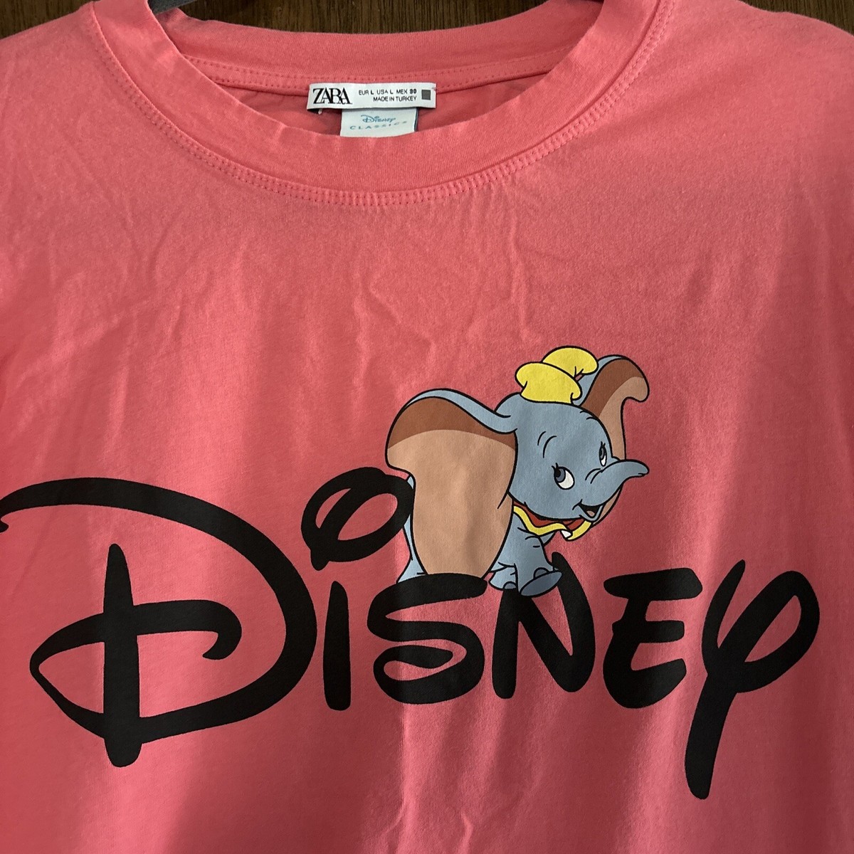 zara disney dumbo fuchsia t-shirt size large | eBay zara disney dumbo fuchsia t-shirt size large | eBay