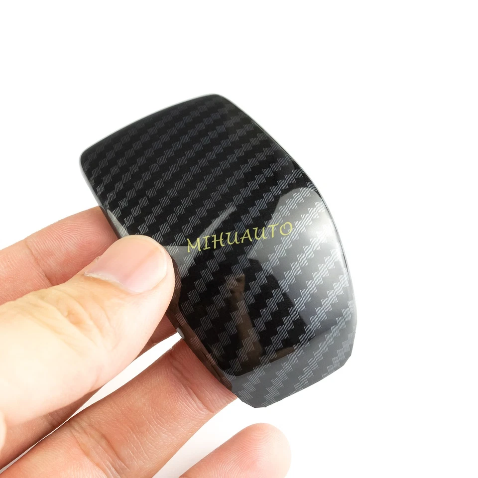 Cubierta de tapa de perilla de cambio de marchas de fibra de carbono para Toyota RAV4 Highlander 2019-2023 Foto 4 de 4