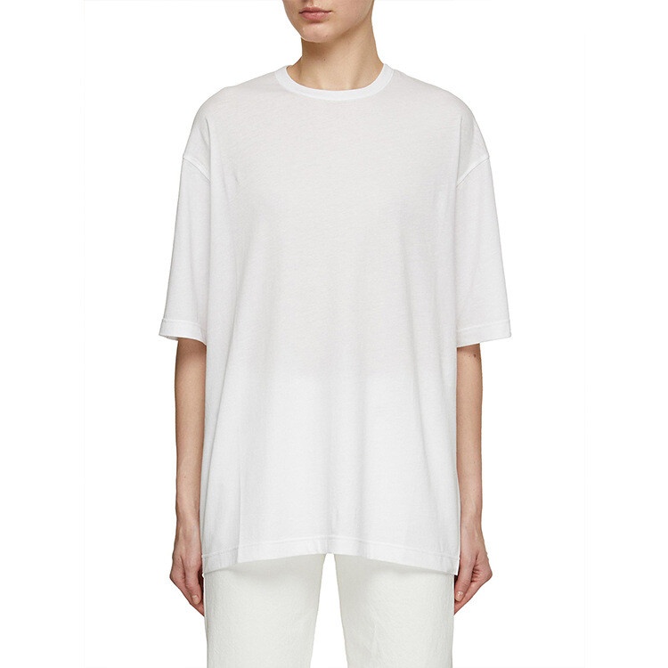 FILA T shirt donna THE ROW cotone cashmere estiva nuova top maniche corte sciolto